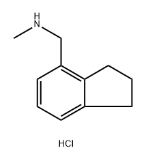 1H-Indene-4-methanamine, 2,3-dihydro-N-methyl-, hydrochloride (1:1) Structure