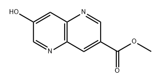 methyl 7-hydroxy-1,5-naphthyridine-3-carboxylate 구조식 이미지