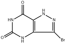 3-Bromo-1,4-dihydro-5H-pyrazolo[4,3-d]pyrimidine-5,7(6H)-dione Structure