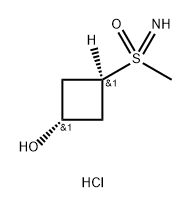 imino(methyl)[(1r,3r)-3-hydroxycyclobutyl]-lambda6-sulfanone hydrochloride, trans Structure