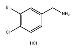 (3-BROMO-4-CHLOROPHENYL)METHANAMINE HYDROCHLORIDE Structure