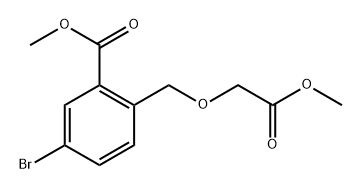 methyl 5-bromo-2-((2-methoxy-2-oxoethoxy)methyl)benzoate Structure