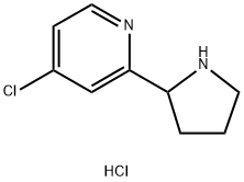 Pyridine, 4-chloro-2-(2-pyrrolidinyl)-, hydrochloride (1:2) Structure