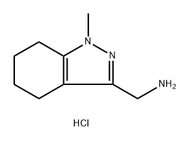 1-(1-methyl-4,5,6,7-tetrahydro-1H-indazol-3-yl)methanamine hydrochloride Structure