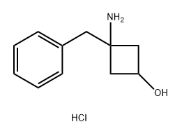 3-amino-3-benzylcyclobutan-1-ol hydrochloride Structure