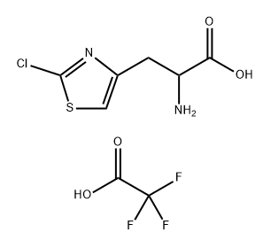 2-amino-3-(2-chloro-1,3-thiazol-4-yl)propanoic acid, trifluoroacetic acid Structure