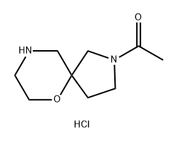 1-{6-oxa-2,9-diazaspiro[4.5]decan-2-yl}ethan-1-one hydrochloride Structure