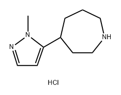 4-(1-methyl-1H-pyrazol-5-yl)azepane hydrochloride Structure