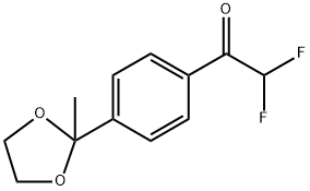 2,2-Difluoro-1-(4-(2-methyl-1,3-dioxolan-2-yl)phenyl)ethanone Structure