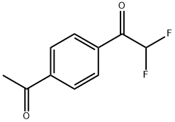 1-(4-Acetylphenyl)-2,2-difluoroethanone Structure