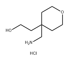 2-[4-(aminomethyl)oxan-4-yl]ethan-1-ol hydrochloride Structure