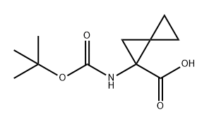 1-{[(tert-butoxy)carbonyl]amino}spiro[2.2]pentane-1-carboxylic acid Structure