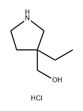 (3-ethylpyrrolidin-3-yl)methanol hydrochloride Structure