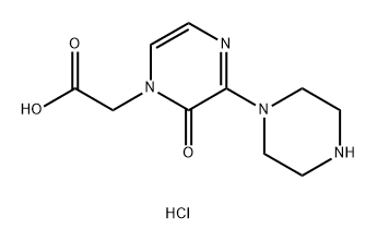 2-[2-oxo-3-(piperazin-1-yl)-1,2-dihydropyrazin-1-yl]acetic acid dihydrochloride Structure