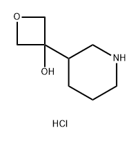 3-(piperidin-3-yl)oxetan-3-ol hydrochloride Structure