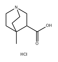 4-methyl-1-azabicyclo[2.2.2]octane-3-carboxylic acid hydrochloride Structure