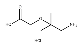 2-[(1-amino-2-methylpropan-2-yl)oxy]acetic acid hydrochloride Structure