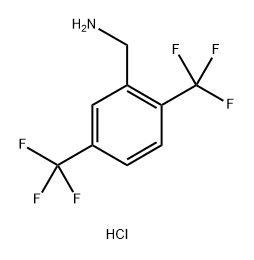 1-[2,5-bis(trifluoromethyl)phenyl]methanamine hydrochloride Structure