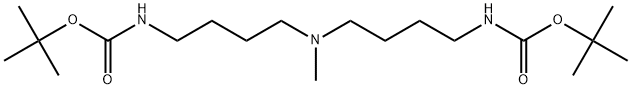 tert-butyl N-[4-[methyl-[4-[(2-methylpropan-2-yl)oxycarbonylamino]butyl]amino]butyl]carbamate Structure