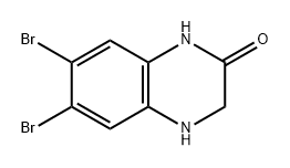 6,7-dibromo-1,2,3,4-tetrahydroquinoxalin-2-one 구조식 이미지