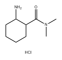 2-amino-N,N-dimethylcyclohexane-1-carboxamide hydrochloride 구조식 이미지