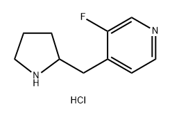 3-fluoro-4-[(pyrrolidin-2-yl)methyl]pyridine dihydrochloride Structure