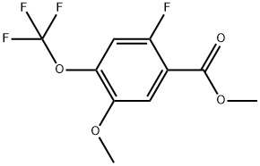 Methyl 2-fluoro-5-methoxy-4-(trifluoromethoxy)benzoate Structure