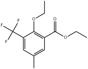 Ethyl 2-ethoxy-5-methyl-3-(trifluoromethyl)benzoate Structure