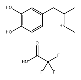 1,2-Benzenediol, 4-[2-(methylamino)propyl]-, 2,2,2-trifluoroacetate (1:1) Structure