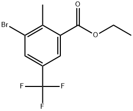 Ethyl 3-bromo-2-methyl-5-(trifluoromethyl)benzoate Structure