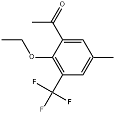 1-[2-Ethoxy-5-methyl-3-(trifluoromethyl)phenyl]ethanone Structure