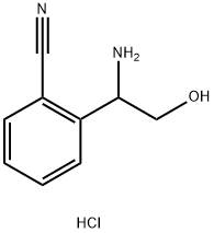 2-(1-AMINO-2-HYDROXYETHYL)BENZONITRILE HYDROCHLORIDE Structure