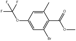 Methyl 2-bromo-6-methyl-4-(trifluoromethoxy)benzoate Structure