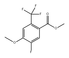 Methyl 5-fluoro-4-methoxy-2-(trifluoromethyl)benzoate Structure