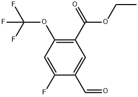 Ethyl 4-fluoro-5-formyl-2-(trifluoromethoxy)benzoate Structure