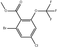 Methyl 2-bromo-4-chloro-6-(trifluoromethoxy)benzoate Structure