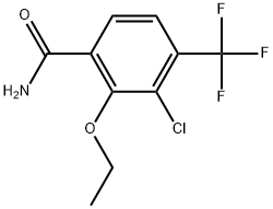 3-Chloro-2-ethoxy-4-(trifluoromethyl)benzamide Structure