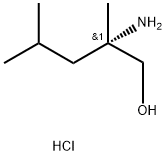 (S)-2-AMINO-2,4-DIMETHYLPENTAN-1-OL HYDROCHLORIDE 구조식 이미지