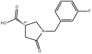 (S)-1-(3-Fluorobenzyl)-5-oxo-pyrrolidine-3-carboxylic acid Structure