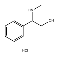 2-(Methylamino)-2-phenylethanol hydrochloride Structure