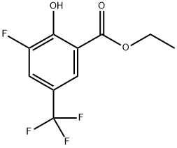 Ethyl 3-fluoro-2-hydroxy-5-(trifluoromethyl)benzoate Structure