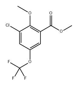 methyl 3-chloro-2-methoxy-5-(trifluoromethoxy)benzoate Structure