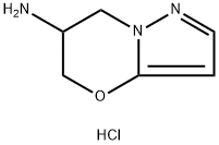 5H-Pyrazolo[5,1-b][1,3]oxazin-6-amine, 6,7-dihydro-, hydrochloride (1:1) 구조식 이미지