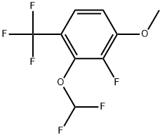 2-(Difluoromethoxy)-3-fluoro-4-methoxy-1-(trifluoromethyl)benzene Structure