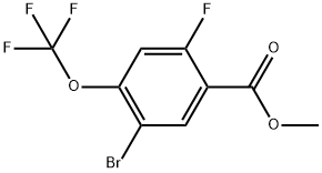 Methyl 5-bromo-2-fluoro-4-(trifluoromethoxy)benzoate Structure