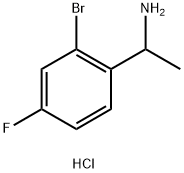 1-(2-bromo-4-fluorophenyl)ethan-1-amine hydrochloride 구조식 이미지