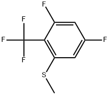 1,5-Difluoro-3-(methylthio)-2-(trifluoromethyl)benzene Structure