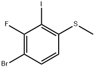 (4-Bromo-3-fluoro-2-iodophenyl)(methyl)sulfane Structure