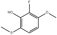 2-Fluoro-3-methoxy-6-(methylthio)phenol Structure