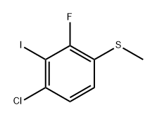 (4-Chloro-2-fluoro-3-iodophenyl)(methyl)sulfane Structure